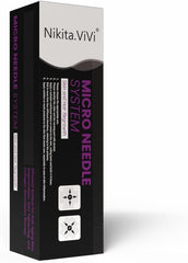 NIKITA.VIVI 0.5mm Microneedle Roller System For Hair & Beard Growth with 540 Titanium Needles, Derma Microneedling Roller for Hair Beard Eyelash & Eyebrow Growth, Repairs Damaged Hairs Follicles