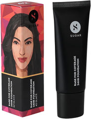 SUGAR Cosmetics Rage Matte Finish Full Coverage, Ultra Creamy 24Hr Long lasting Foundation Cream (42 Glace | Medium Beige, Golden Undertone - 25 ml)