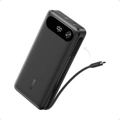 Anker 20,000mAh Power Bank with Built-in USB-C Cable, 87W Fast Charging, 2 USB-C & 1 USB-A Ports, Compatible with MacBook, iPhone 16/15, Samsung, Nintendo Switch & More