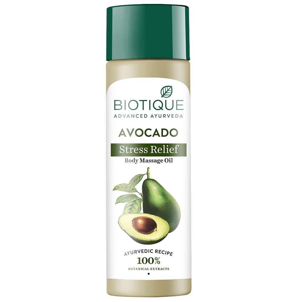 Biotique Bio Avocado - Invigorating Body Massage Oil - 200 ml (Pack of 1)