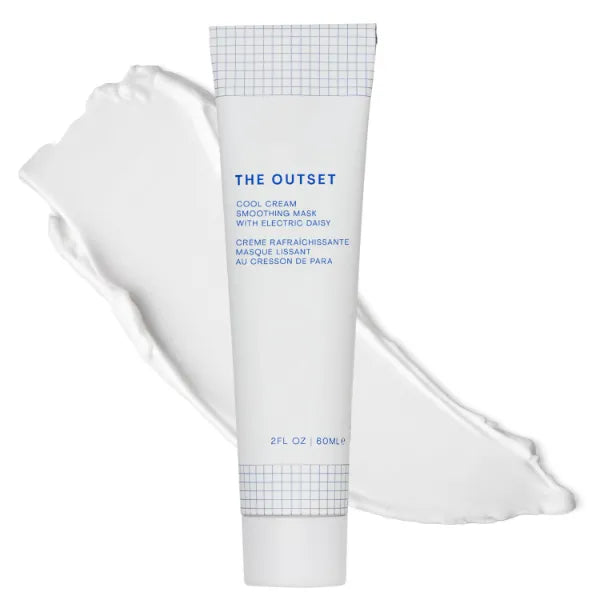 The Outset Cool Cream Smoothing Mask, Hydrating & Plumping Face Mask, Gentle, Clean, Vegan & Gluten-Free for Sensitive & All Skin Types - 2 Ounce (Pack of 1)