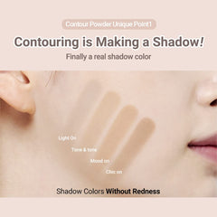 Etude House SET CONTOUR POWDER #01 Creator + Brush 1pc Set of Bronzer And Contour Palette With Brush To Effortlessly Define The Face Like A Selfie Smooth, Velety Texture Natural Look