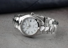 Citizen Women's Analogue Eco-Drive Watch with a Titanium Strap