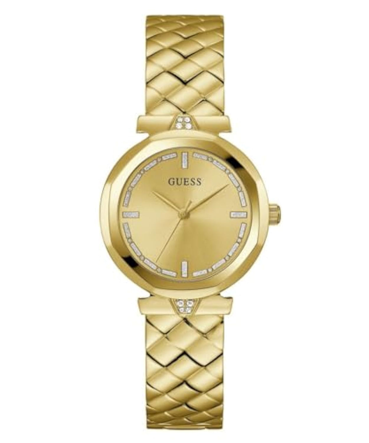 GUESS Women's 34mm Watch - Rose Gold Tone Bracelet Rose Gold Dial Rose Gold Tone Case