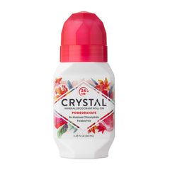 Crystal Essence Mineral Deodorant Roll-On, Pomegranate, 2.25 fl oz (Pack of 12)