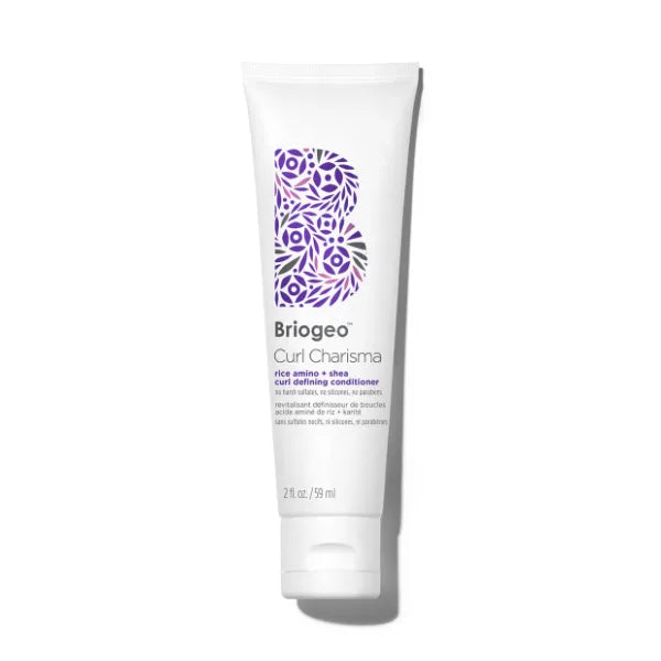 Briogeo Curl Charisma Rice Amino + Avocado Hydrating Shampoo, Define and Moisturize Wavy, Curly, and Coily Hair,Sulfate-free, Anti-Frizz, Hydrating Cleanse, Vegan, Cruelty-Free, 2 fl oz