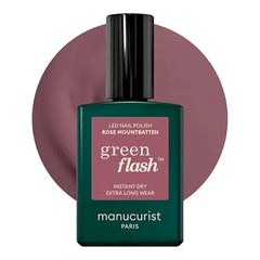 Manucurist Green Flash Gel Polish Rose Mountbatten UV & LED Gel Nail Polish 12 Free, Bio Sourced 84% Professional Manicure 0.5 fl oz