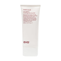EVO Total Recoil Curl Definer - Strong Hold Defining Cream - Enhances Natural Curl Pattern & Reduces Frizz - Humidity Control - 200ml / 6.7 fl.oz