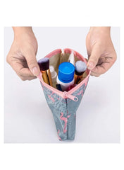 3-Piece Waterproof Cosmetic Bag Set in Grey,Pink