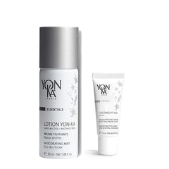 Yonka Hydration & Renewal Duo | PS Hydrating Toner & Glyconight 10% Peel Mask | Daily Skincare Essentials to Soothe, Refine & Revitalize Skin Texture | Set of 2, 1.69 fl oz and 0.57 oz