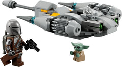 LEGO 75363 Star Wars The Mandalorian N-1 Starfighter Microfighter Microscale Building Toy, The Book of Boba Fett Vehicle with Grogu Baby Yoda Figure, Gifts for Kids, Boys, Girls Aged 6 Plus