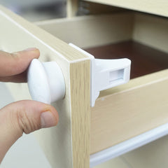 ECVV Child Safety Magnetic Cabinet Locks with Key Invisible Baby Proofing Toddlers Safety Locks for Kitchen Cupboards Drawers Magnetic Child Locks Baby Latches, No Tools Required (4 Locks + 1 Key)
