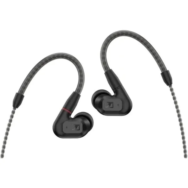 Sennheiser Consumer Audio IE 200 In-Ear Audiophile Headphones - TrueResponse Transducers for Neutral Sound, Impactful Bass, Detachable Braided Cable with Flexible Ear Hooks - Black