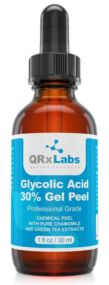 Glycolic Acid 30% Gel Peel with Chamomile and Green Tea Extracts Professional Grade Chemical Face, multi, 1 fl oz