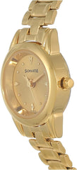 Sonata Champagne Dial Analog watch For Women-NR8925YM02W