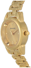 Sonata Champagne Dial Analog watch For Women-NR8925YM02W