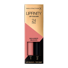 Max Factor Infinity Lipstick, 6 Always Delicate, 006 Always Delicate