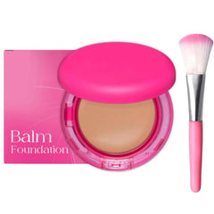 Peptide Bounce Foundation - Peptide Bounce Balm Foundation, For Mature Skin, All Skin Types– Vegan, Natural, Medium Buildable Coverage, Blur Fine Lines, Smooths Texture (Light- Medium)