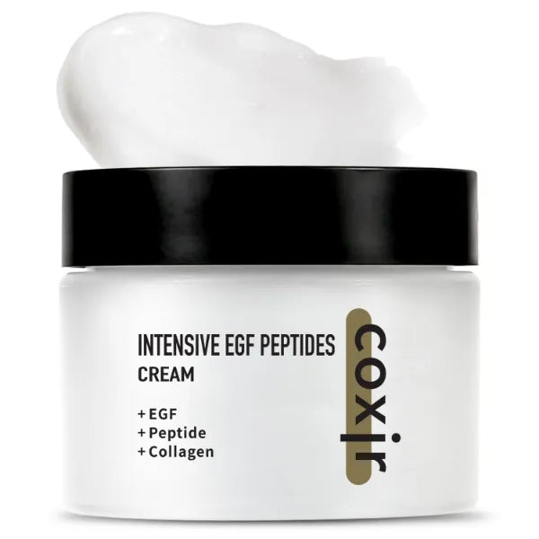 Coxir Intensive EGF Peptides Cream, GHK-Cu Copper Peptide, 1.69 fl.oz