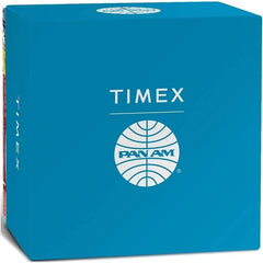Timex Men Quartz Watch with a Leather Strap Pan Am - Brown