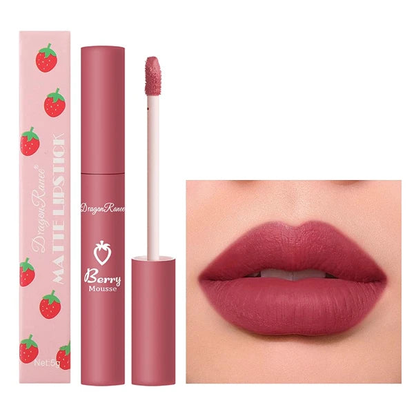 MYUANGO Matte Liquid Lipstick, Matte Finish Hydrating Lipstick, High Impact with Moisturizing Velvety Formula, Lip Color Makeup Creamy Smudge Proof (08#)
