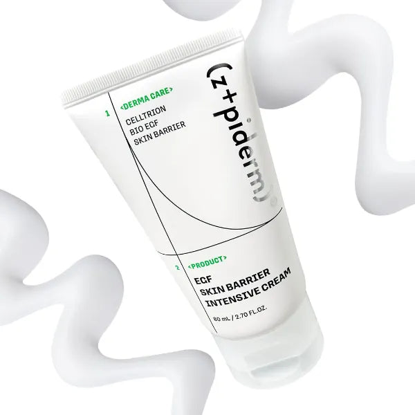 Zipiderm EGF Skin Barrier Intensive Cream – Korean Hydrating Moisturizer for Dry & Sensitive Skin | Ceramides & Panthenol | Lightweight Nourishing Face Cream | 2.70 fl oz