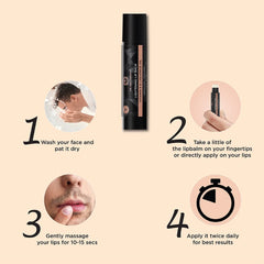 The Man Company Lightening Lip Balm with Vitamin E, Coconut & Olive Oil | Provides Lip Care to Dry, Chapped, Dark and Smoky Lips | Moisturizes, Nourishes, Soften Lips - 4gm