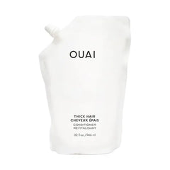 OUAI Thick Hair Conditioner Refill Moisturizing Conditioner for Dry, Frizzy Hair Keratin, Marshmallow Root, Shea Butter and Avocado Oil Paraben, Phthalate & Sulfate Free