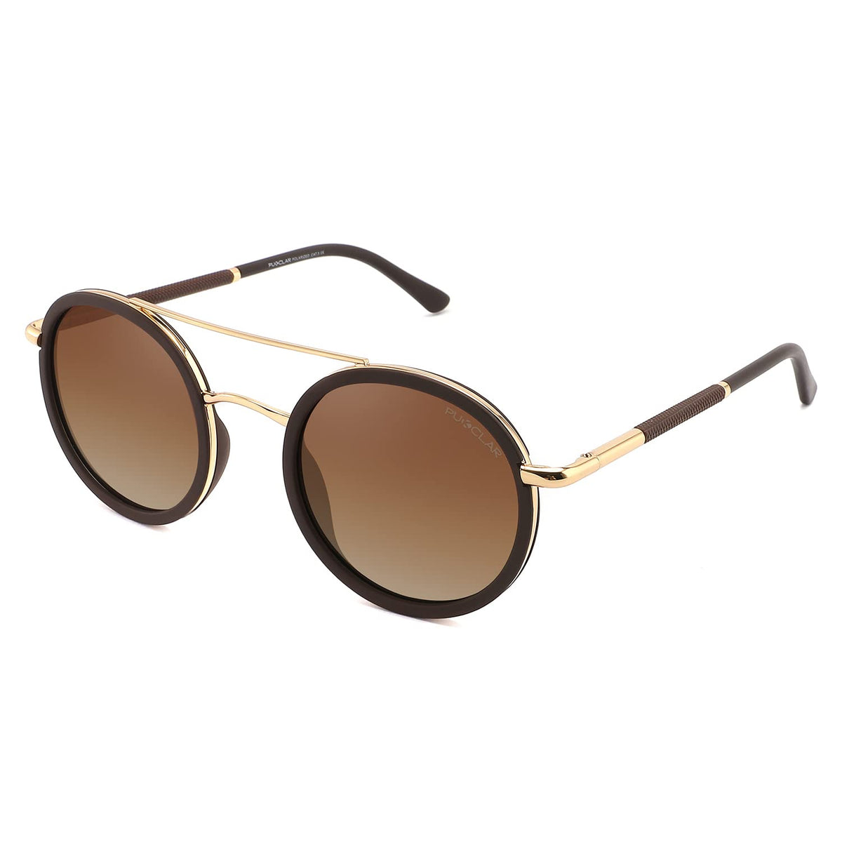 PUKCLAR Sunglasses for Men Polarized Lightweight TR90 Frame UV400 Spring Hinges Sunglasses
