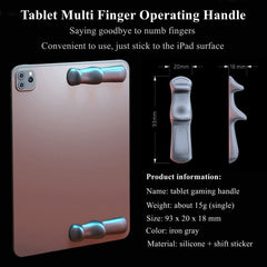 ECVV Mobile PUBG Game Controller For Ipad Tablet, Six Finger Gamepad Joystick Continuous Click, Sensitive Shoot Aim Grip Trigger Switches Joystick