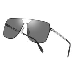 PUKCLAR Polarised Men Sunglasses Pilot Sunglasses Lightweight Stainless Steels Frame Retro Sun Glasses with UV400 for Driving, Fishing, Hiking