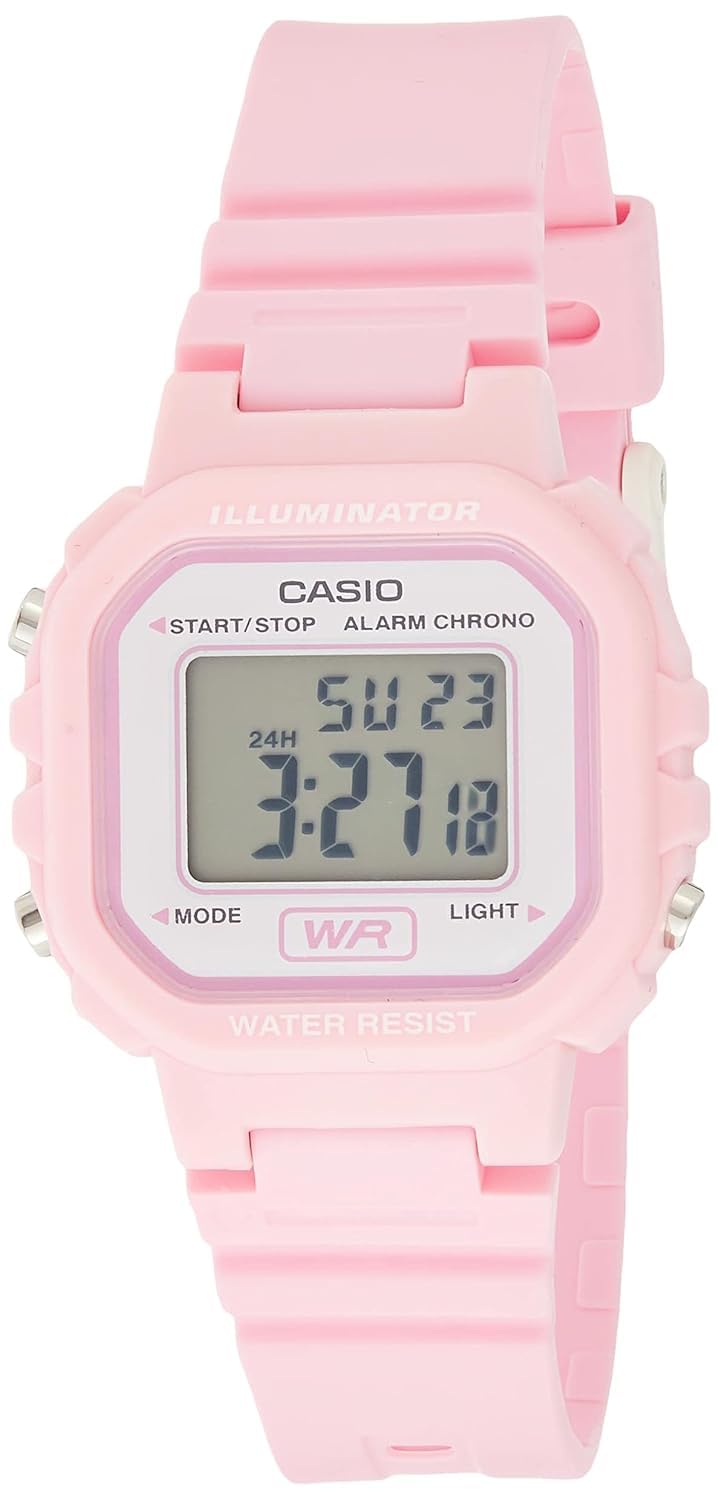 Casio 'Classic' Quartz Resin Casual Watch Light Pink/Grey