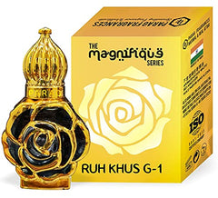 Parag Fragrances Ruh Khus Grade - 1 Attar 12Ml (Magnifique Series) Worlds Best Natural Attar In Most Beautiful Attar Bottle/Long Lasting Attar/Alcohol Free/Attar Online