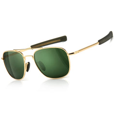 SUNGAIT Men's Military Style Polarized Pilot Aviator Sunglasses Bayonet Temples