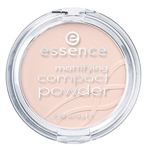 essence Mattifying Compact Powder, No. 10 Light Beige, Nude, for Combination Skin, for Dry Skin, for Blemished Skin, Mattifying, Matte, Vegan, Nanoparticles Free, Pack of 3 (3 x 12 g)