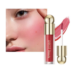 KANZA - Rose Cream Liquid Blush | Natural Matte Finish Looking, Dewy Cheek Tint | Soft Cream Face Blush Stick | Long-Wearing,Perfect Blending Liquid Blush Makeup for Cheeks|3.5g (#03 Sweet Bean)