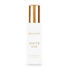 Bella Vita Luxury Organic White Oud Eau De Parfum For Men & Women | Soft Oudh Premium Fragrance with Orange, Fressia, Oudh, Tobacco & Musk | Long Lasting Fragrance Unisex, 20 ML