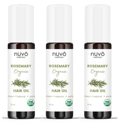 Rosemary Oil for Hair Growth - Blended with Organic Jojoba Oil - Use for Hair Skin Nails - Product of Canada (3 Pack)