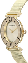 Anne Klein Women's Glitter Accented Mesh Bracelet Watch