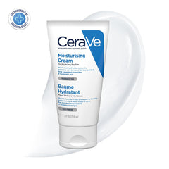 CeraVe Moisturizing Cream | 48H Body and Face Moisturizer for Dry to Very Dry Skin with Hyaluronic Acid and Ceramides | Fragrance Free | 1.69Oz, 50 ML