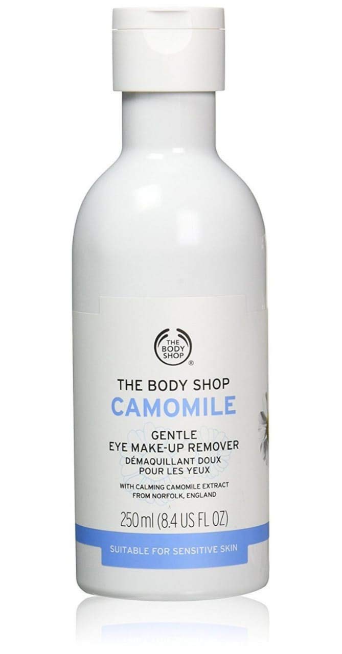 The Body Shop Camomile Gentle Eye Make-Up Remover, Leaves lashes and lids feeling softer and clean - 250ml