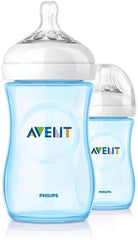AVENT Philips Natural Feeding Bottle Blue 260Ml Set of 2 Pa408