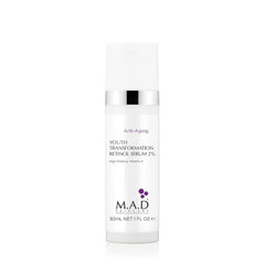 M.A.D Skincare Youth Transformation Retinol Serum 2% - Professional Anti-Aging Solution for Wrinkles & Acne-Prone Skin | Clears Blemishes & Large Pores | Hyaluronic Acid & Amino Acids | 1oz