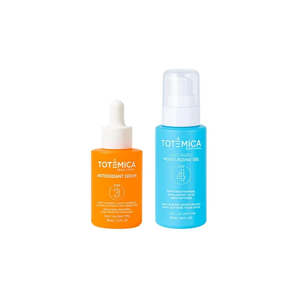 TOTEMICA Brightening Duo – Vitamin C Serum & Niacinamide Face Moisturizer