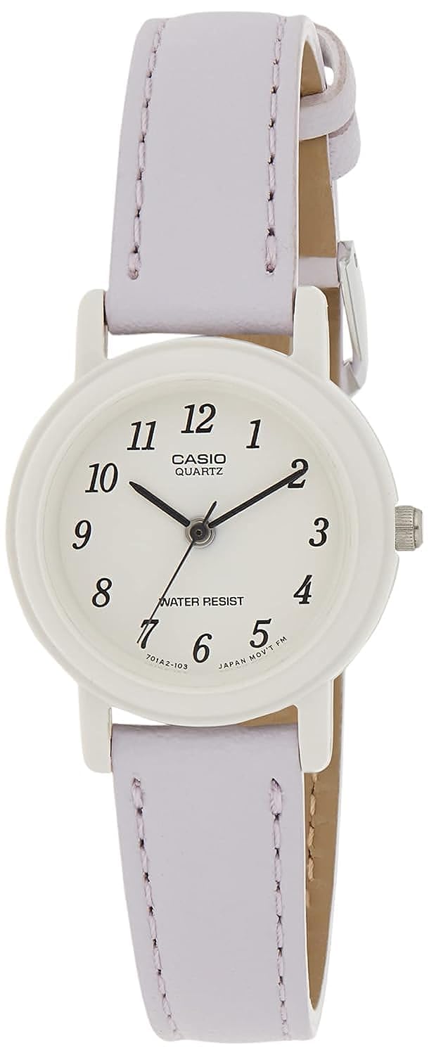 Casio Analog Display Quartz Watch For Women Purple / White