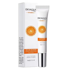 BIOAQUA Vitamin C Eye Cream – Brightening & Hydrating Under Eye Treatment, Reduces Dark Circles, Puffiness & Fine Lines, 20g