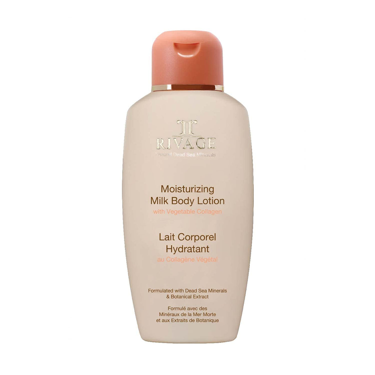 Rivage NATURAL DEAD SEA MINERALS Moisturizing Milk Body Lotion 200ML formulated with DEAD SEA MINERALS and VEGTABLE COLLAGEN VEGAN FRIENDLY, NO ANIMAL TESTING, NO HARSH CHEMICALS