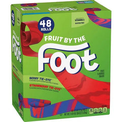 Fruit by the Foot Snacks, Berry Tie-Dye and Strawberry Variety Pack 48 ct.