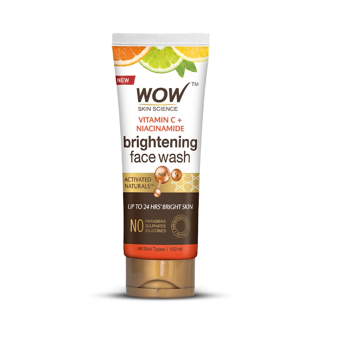 WOW Skin Science Brightening Vitamin C Face Wash - No Parabens, Sulphate, Silicones & Color (100mL)