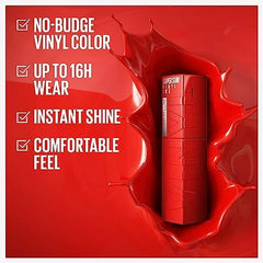 Maybelline New York Vinyl Ink - Cheeky: 16H Longwear lipstick + Nyx Professional Makeup Fat Oil - That’s Chic: Lip Oil comfortable wear + L'Oreal Paris Color Riche Slim-shade 666: 16H matte lipstick